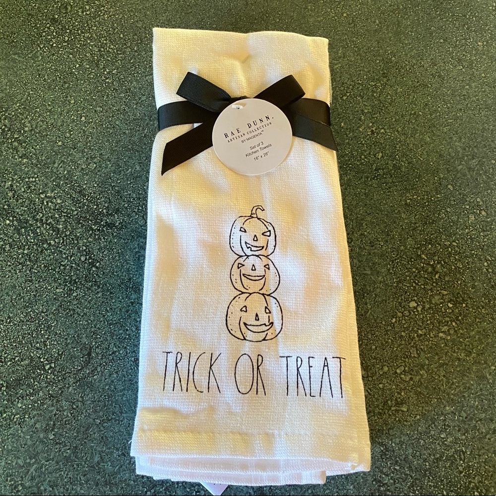 Rae Dunn Halloween Decorative Towels